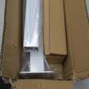 Handrails for Outdoor Steps & Indoor Stair Railing Kit, 1-2 Steps Safety Hand Rail for Porch & Deck (White-Straight)