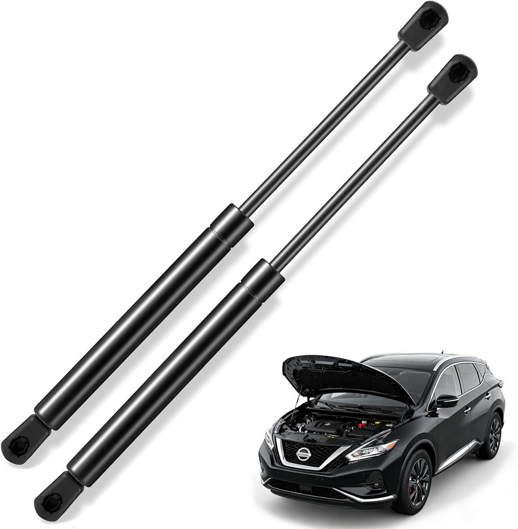 Front Hood Struts, Hood Shocks Lift Supports Replacement for 2015-2022 Nissan Murano S SL SV, OEM#7094, 654705AA0A, Pack of 2