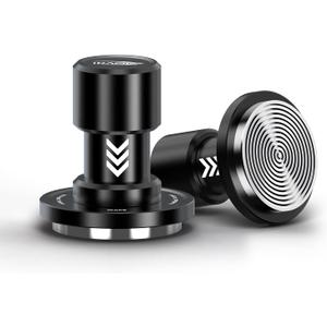 IKAPE 53.3MM V6 Impact Espresso Tamper with Sound Feedback, 15lb/30lb Interchangeable Springs, Espresso Low-Profile Tamper with Triple-spring System, Fits 54mm portafilters (Mini)