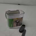 ProKeeper 1 Quart Airtight Powdered Sugar Storage Container  Grey, BPA-Free Plastic