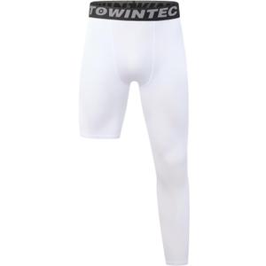 Youth Boys One Leg Compression Pants Kids Sports Tights Athletic Base Layer Leggings for Basketball Underwear (White, M)