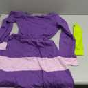 Women Long Sleeves Halloween Costume Daphne Dress with Scarf adults mini dress (Medium, Purple)