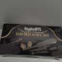 Cordless Rechargeable Electric Knife Easy Slice and Assemble with Storage Case, Wireless Serrated Edge Blades Slicer Set with Ergonomic Handle and Safety Lock for Turkey, Meat, Sourdough, Ribs, Fillet and Foam