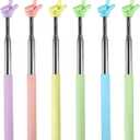 Azureal 6PCS Pointer Finger Stick, Extendable Colorful Finger Pointer Stick, Mini Retractable Teacher Pointer for Presentation, Whiteboard, Blackboard, Classroom Supplies(5 Color)