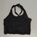 KerryKreey Womens Halter Workout Tops Support Padded Longline Sports Bra Crop Tank Yoga Bras Twist Gym Athletic Running Shirt (Small)
