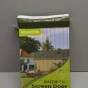 Magnetic Screen Door -Fit for Door Size:32x80 Inch, Hands Free Mesh Partition, Heavy Duty Screen Door Mesh Curtain Keeps Bugs Out, Frame Hook & Loop, Pet and Kid Friendly, Itself Size 34x82 (Polyester-Black)