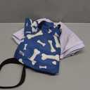 Supet Inflatable Dog Cone Collar Alternative After Surgery, Doggie Neck Donut Collar Recovery ECollar for Post Surgery, Soft Dog Cone for Small Medium Puppies Cats (S(Neck 7"-9.5"), T Bone Navy)