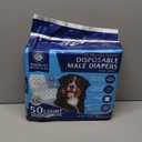 American Kennel Club Male Dog Wrap, Disposable Diapers with Wetness Indicator, Large, 50 Count (LG Waist Size 25 - 29.5 in)