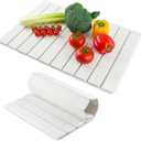 Stone Dish Drying Mat for Kitchen Counter | 24"16" Diatomaceous Earth Quick-Dry Absorbent Large Dry Mats White