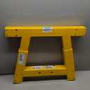 2-Ton Folding Engine Hoist Cherry Picker 4400 Lb Capacity Hydraulic Shop Crane with Telescoping Boom 6 Caster Wheels for Automotive Repair Garage Use Includes Hitch and Storage Stand Yellow