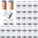 32 Pcs Chair Leg Protectors for Hardwood Floors, Silicone Felt Furniture Leg Cover Pad for Protecting Floors from Scratches and Noise, Smooth Moving, Large(Fit Round Diameter：1-5/16" to 2")