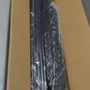 MAYOLIAH 6 Panel Folding Privacy Screen 9ft Wide, 6ft Tall Partition Room Divider Portable Office Walls Dividers, Black