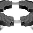 sanyi Plant Caddy with Wheels Heavy Duty, 15-21" Adjustable Plant Stand with Wheels, Large Plant Dolly Cart for Vertical Garden Tower, Vertical Planters, Patio Umbrella Base, Plant Pots, Trash Can (Black)