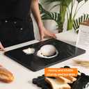 Granite Cutting Board 12x16 Inch, Marble Slab Pastry Board With Non-Slip Feet For Baking, Cheese, Charcuterie, Chocolate