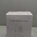 Candle Warmer Lamp with Timer - Electric Candles Wax Warmers Glass Lamps for Jar Candles Burner Adjustable Height and Dimmable Light Modern No Flame Scented Candle Warming Lantern, Amber