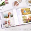 RECUTMS 4x6 Photo Album 200 Photos with Writing Space, Leather Cover with Window, 200 Photo 4x6 Picture Album Book with Memo for Wedding Family Baby Christmas Valentine's Day Anniversary (Brown)