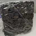 IPOPU Artificial Rose Flower Heads, 100 Pcs Real Looking Black Foam Fake Roses for DIY Wedding Baby Shower Centerpieces Arrangements Party Tables Home Decorations (Black, Stemless)