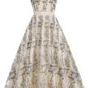 Long Floral Embroidery Dress for Women Flower Embroidered Maxi Dress Spaghetti Straps Formal Evening Party Tulle Prom Dress L