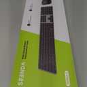 seenda Wireless Bluetooth Keyboard and Mouse Combo, SKM643 Rechargeable Slim Quiet Keyboard Mouse, 3 MultiDevice Connection, Compatible for Windows, Mac, MacBook, iPad, Tablet, Black Gray