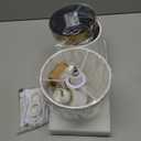 Cordless Table Lamps Rechargeable Set - 2 Pack Gold 4000mAH Battery Operated Lamps for Decor, 3000K Stepless Dimming Touch Wireless Lamp for Bedroom, Dining Table, Living Room, White Pleated Shade