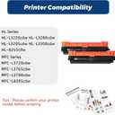 TN229 Black Toner Cartridge,2 Pack Compatible for Brother TN229XL TN229XXL MFC-L3780CDW HL-L3280CDW MFC-L3765CDW HL-L3220CDW MFC-L3720CDW HL-L3295CDW HL- L3300CDW HL-L8245CDW Printer