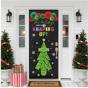 Motipuns 53 Pcs 3D Christmas Door Decor Winter Holidays Math Bulletin Board for Math Classroom Geometric Shapes Christmas Tree Cutout with Paper Flower for Xmas Library Teacher Office Party Decors