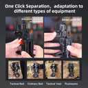 Klarus AH3 Upgraded Flashlight Holster: 360 Rotation, 1-Second Tactical Access, Triple-Lock Security, Duty Belt Flash Light Holder