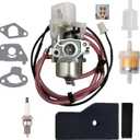 EU2000I Carburetor for Honda EB2000i EB2000I EB2000IT1 EU2000IK1 BF30E B/D/E Carb with Air Filter Spark Plug Gasket Fuel Line Kit - 16100-Z0D-D03 16100-Z0D-D01 Carburetor