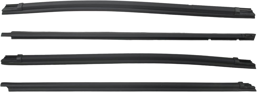 AUTOKAY Door Window Outer Weatherstrip Belt Molding Seal kit Front and Rear Compatible with Toyota Tacoma 2005-2016 Replace 6816104050 6816204050 6816304020 6816404020
