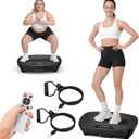 Vibration Plate Exercise Machine for Lymphatic Drainage, Vibration Platform for Weight Loss, 400 Lbs Capacity Shake Plate Full Body Workout Vibrate Fitness Platform for Home Women Men