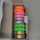 Pristar Compatible for DYMO Embossing 3D Plastic Label Tapes 9mm, Work with DYMO Junior Home Embossing Label Maker, Organizer Xpress Pro, Neon Pink/Orange/Green/Gold/Silver, 3/8" x 9.8', 10-Pack