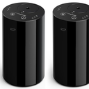 Waterless Essential Oil Diffuser, Portable Aromatherapy Diffuser with 20mL Capacity, Battery Operated Mini Scent Diffuser,3 Mist Levels & Timers, Leak-Free, for Home, Car, Office (Black 2 Pack)