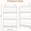Wooden Kids Bookshelf, 3-Tier Wall Mount Shelf for Toys & Book Storage