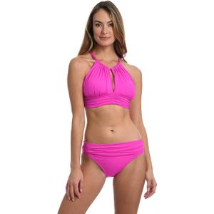 High Neck Midkini Bikini Swimsuit Top (14, Orchid)