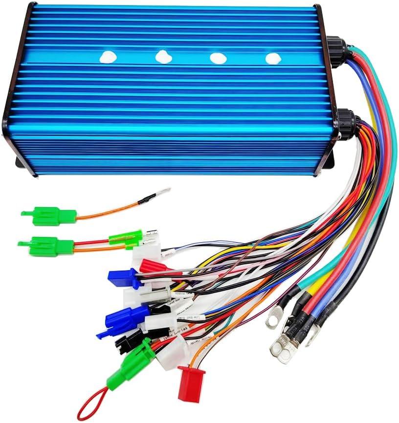 Intelligent Brushless Controller 48V 60V 72V 84V 3000W Maximum Current 100A Aluminium Alloy E-Bike Brushless Motor Controller for Electric Bicycle Scooter