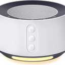 White Noise Sound Machine, Adjustable Baby Night Light for Sleeping,14 High Fidelity Sleep Machine Soundtracks,Timer and Memory Feature (White with Power Adapter)