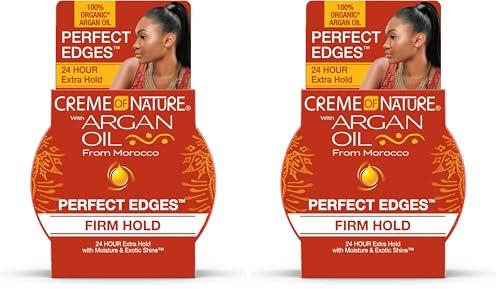 Creme of Nature with Argan Oil from Morocco Perfect Edges, 24 Hour Extra Hold with Moisture & Exotic Shine, 2.25 Ounce (Pack of 6)