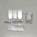 HOMIP 60Pack 4oz Plastic Dessert Cups with Lids and Spoons, Mini Plastic Parfait Cups for Parties, Clear Square Cups for Appetizer Cake Ice-cream