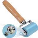 3rd-Gen Sound Deadening Roller, Professional Dual Bearing Hand PU Seam Roller Application Tool with Wood Handle for Car Audio Sound Deadener, Installation Mat, Wallpaper & Vinyl Wrap