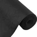 BENECREAT 10FT 15.75 Inch Wide Black Felt Roll Craft Felt Nonwoven Fabric Sheets(0.9mm Thick) Great Felt for Crafts, Patchwork Sewing, Costumes