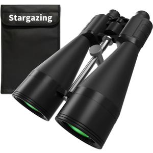 Stargazing Astronomy Binoculars 20x80, Heavy Duty Star Gazing Binoculars Kit for Adults High Powered, 80mm Large Clear View, Includes Tripod Adapter&Carrying Case