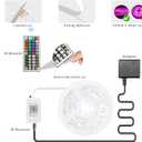 KSIPZE 100ft Led Strip Lights RGB Music Sync Color Changing Led Lights with Smart App Control Remote Led Lights for Bedroom Room Lighting Flexible Home Dcor