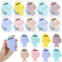 Tellegloww 30 Set Mini Calculator Bulk Cute Basic Fish Shape Pocket Small Calculator with Happy Card for Students Kids Classroom School Home Office