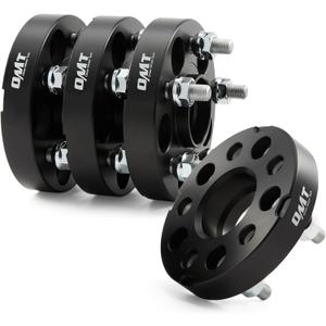 Orion Motor Tech 5x100 Wheel Spacers, 1 inch Wheel Adapters with Studs Compatible with Subaru Outback Subaru Forester Subaru Impreza Subaru Crosstrek Scion FR-S More, 25mm Spacer Kit, Set of 4 (Black)