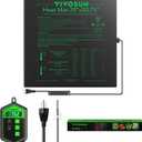 VIVOSUN 20" x 20.75" Seedling Heat Mat and Digital Thermostat Combo Set, UL & MET-Certified Warm Hydroponic Heating Pad for Germination, Indoor Gardening, Greenhouse