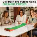 Golf Desktop Tabletop Putting Game Fun Office Desk Golf Christmas Stocking Stuffers, Golf Gift for Dad Husband Boyfriend Coworkers Executive Man Golfers Table Desk Top Golf Game for Adults