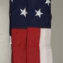 American Flag 5x8 ft for Outside, Tearproof Super Tough Series, Heavy Duty Spun Polyester, All Weather Large US Flag High Wind with Embroidered Stars, Brass Grommets, Ultra Durable USA Flags for Outdoor