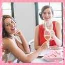 3 x 100Pcs Galentine's Day Napkins Pink Heart Shape Galentine's Decorations Girls Ladies Galentines Day Party Decorations for Valentines Celebrations Events and Party Decor Ideas, 6.3 In