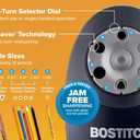 Bostitch Office QuietSharp Electric Pencil Sharpener, Heavy Duty Classroom or Office Use, Size Selector with 6 Different Sizes, Black