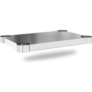 Stainless Steel Undershelf for 24x30 Inch Commercial Work Prep Table - Bottom Shelf Add-On Extra Storage for NSF Kitchen Restaurant, Caf, Bakery